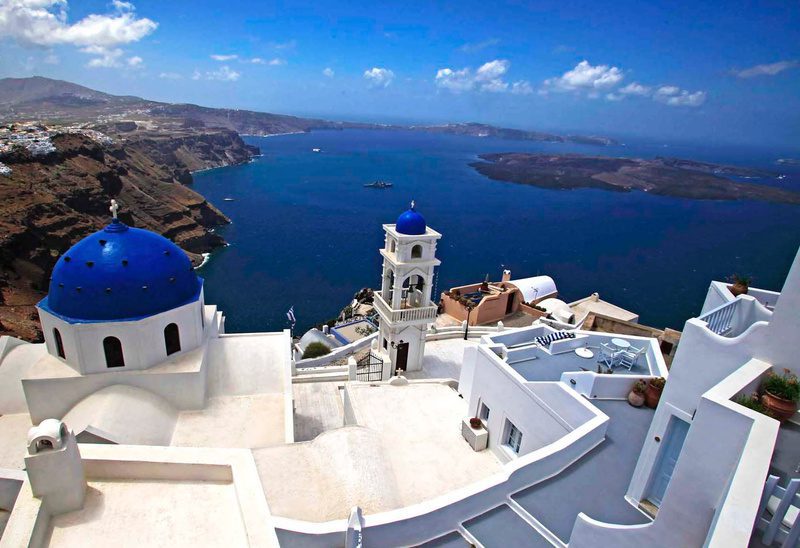 Am Krater von Santorini