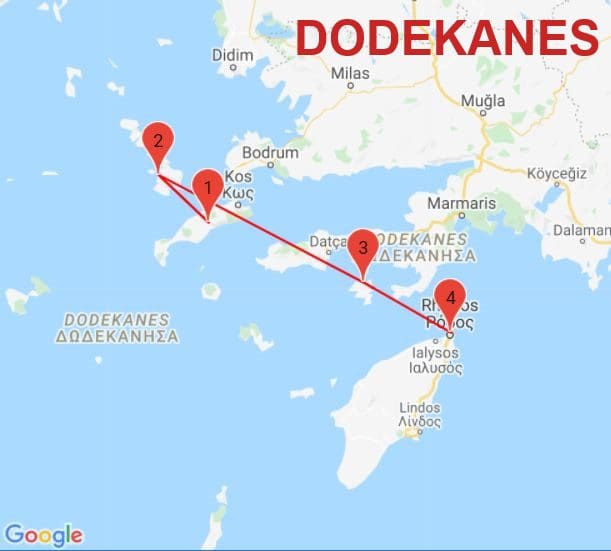 Inselhüpfen Dodekanes Inseln Griechenland